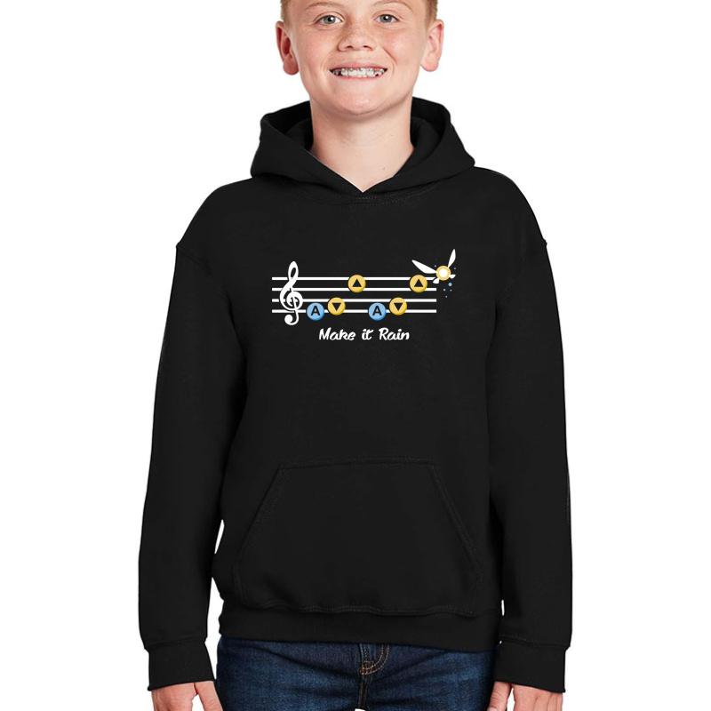 Zelda Song Youth Hooded Sweatshirt Boy Black