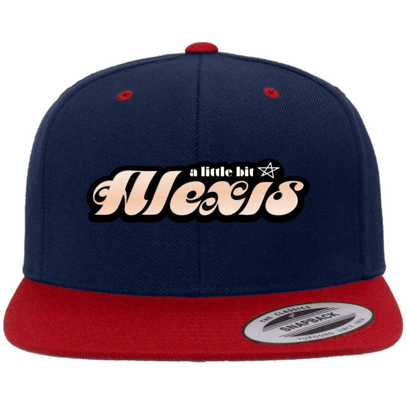 A Little Bit Alexis Premium Flat Bill Snapback Cap  Navy