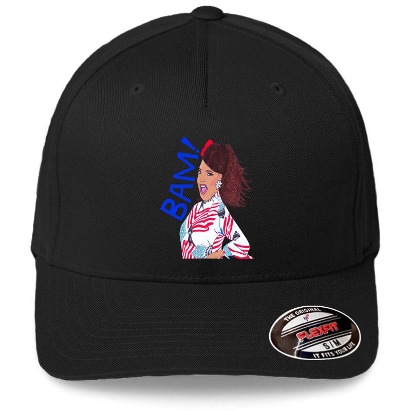 Alexis Mateo Bam! Flexfit Baseball Cap  Black