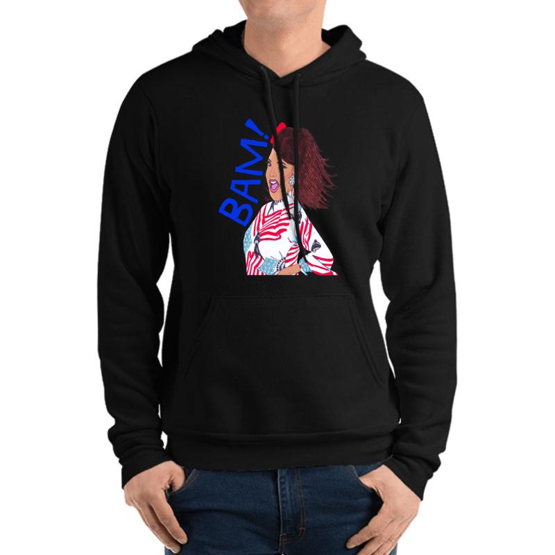 Alexis Mateo Bam! Unisex Hooded Sweatshirt Men Black