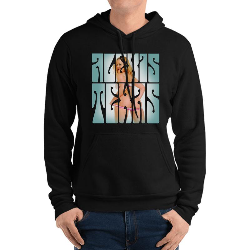 Alexis Texas Unisex Hooded Sweatshirt Men Black