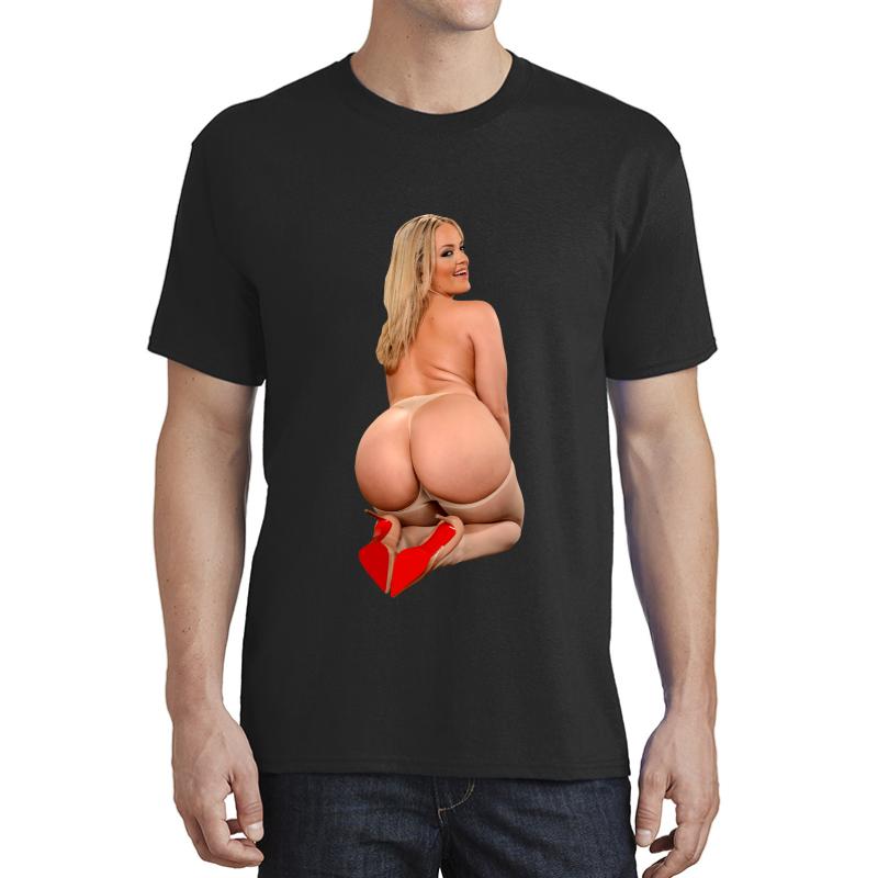 Alexis Texas Real Bombshell With Big Booty Unisex T-Shirt Men Black