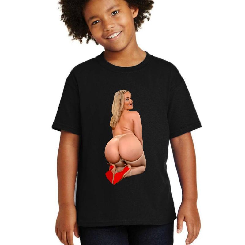 Alexis Texas Real Bombshell With Big Booty Youth T-Shirt Boy Black