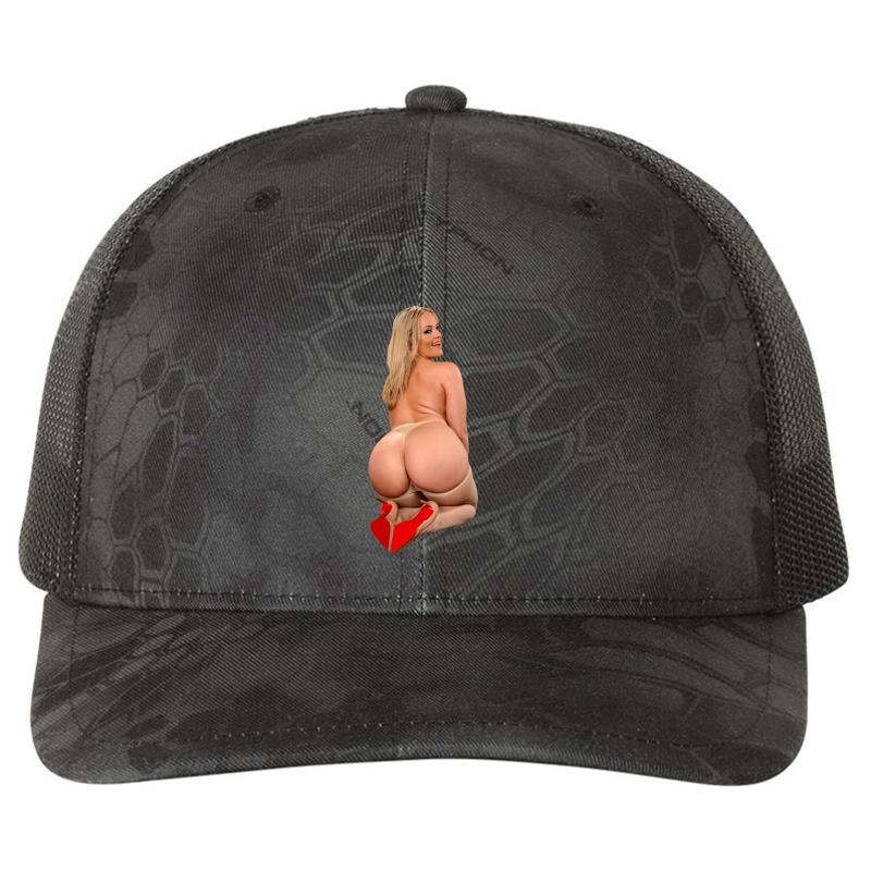 Alexis Texas Real Bombshell With Big Booty Richardson Premium Trucker Snapback Cap  Kryptek Typhon Black