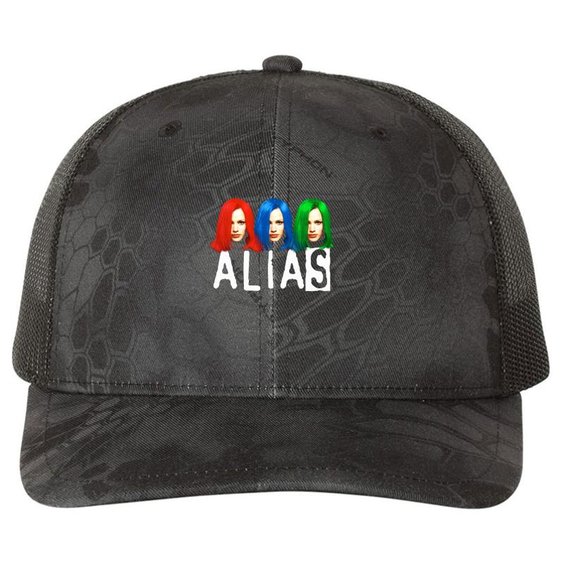 Alias Rbg Richardson Premium Trucker Snapback Cap  Kryptek Typhon Black