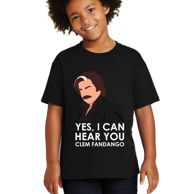 Yes I Can Hear You Clem Fandango. Youth T-Shirt Boy Black