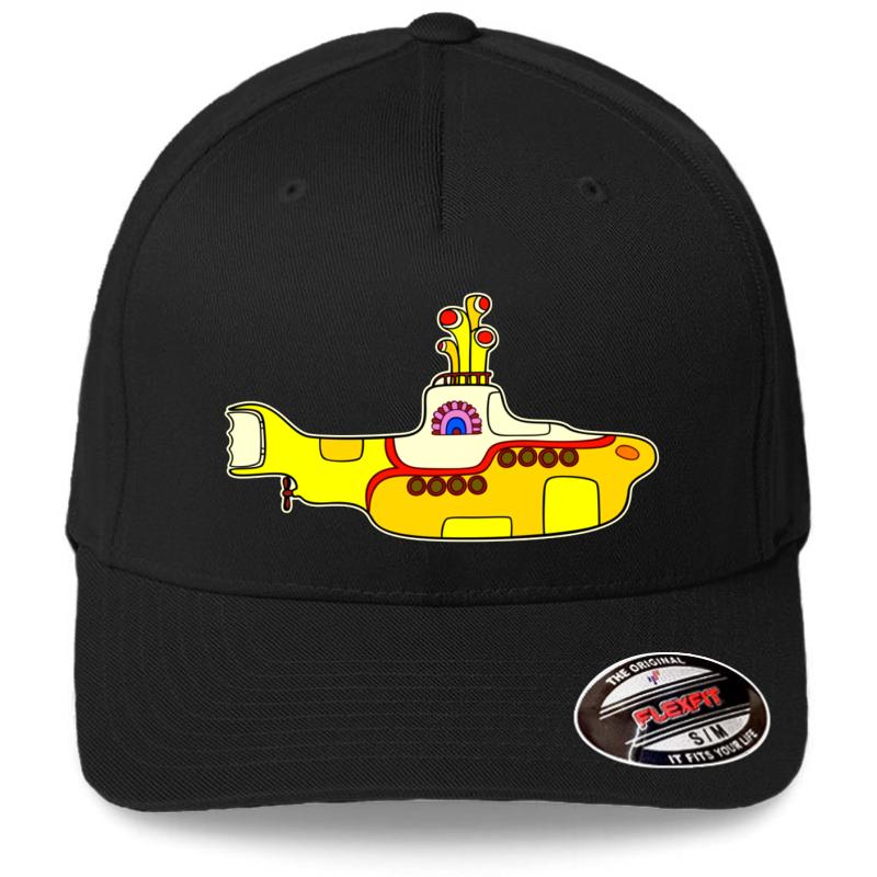 Yellow Submarine Flexfit Baseball Cap  Black