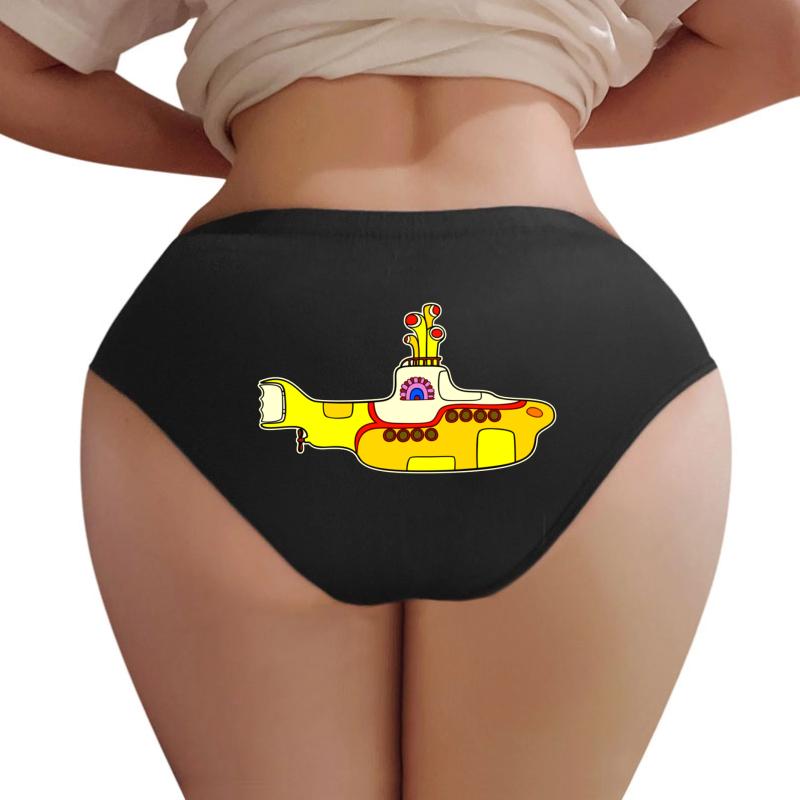 Yellow Submarine Women Underwear Panties Women Black