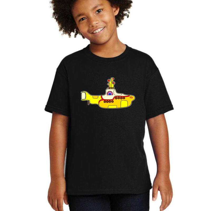 Yellow Submarine Youth T-Shirt Boy Black