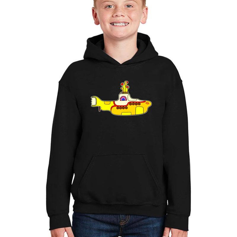 Yellow Submarine Youth Hooded Sweatshirt Boy Black