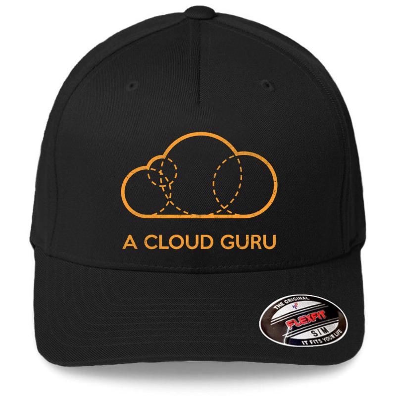 A Cloud Guru Flexfit Baseball Cap  Black