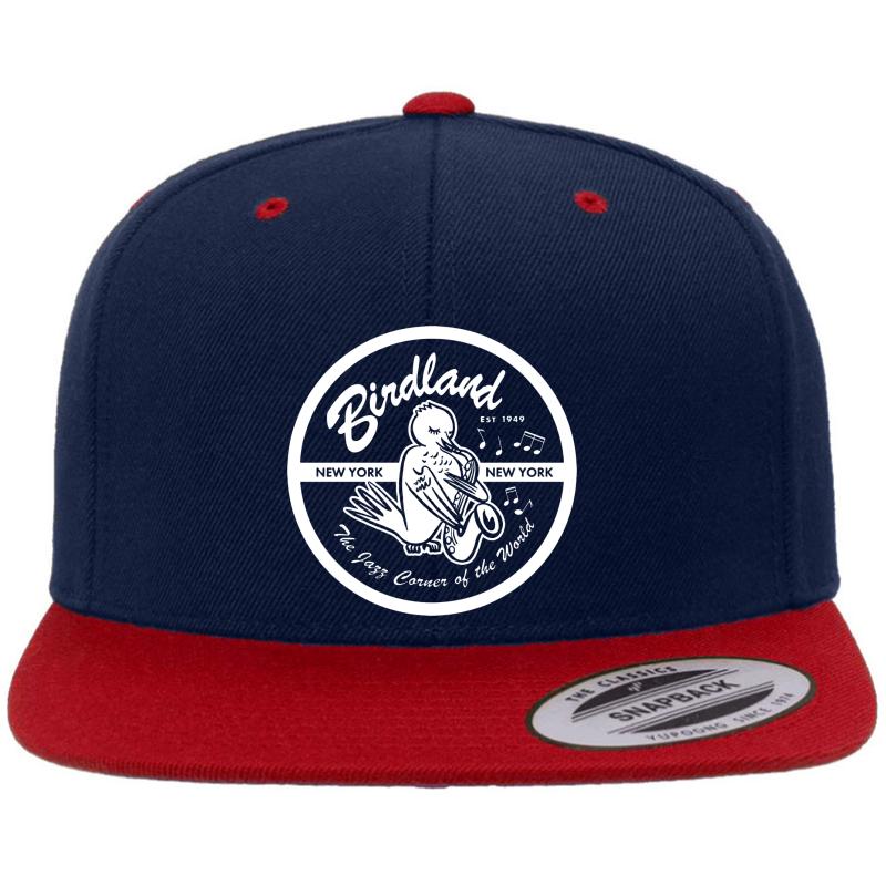 Vintage Venue: Birdland Jazz Club Premium Flat Bill Snapback Cap  Navy