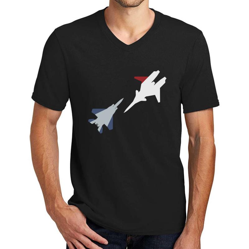 Ace Combat Cipher Vs Pixy Unisex V-Neck T-Shirt Men Black