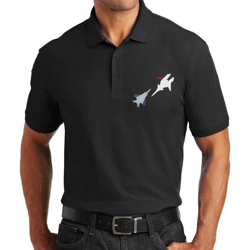 Ace Combat Cipher Vs Pixy Unisex Polo Jersey Sport Shirt Men Black