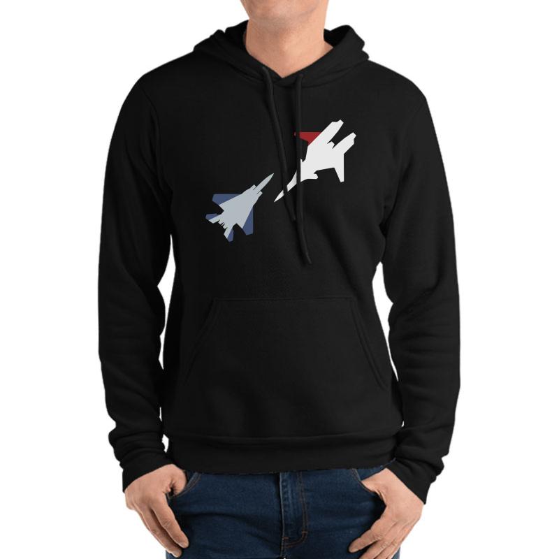 Ace Combat Cipher Vs Pixy Unisex Hooded Sweatshirt Men Black