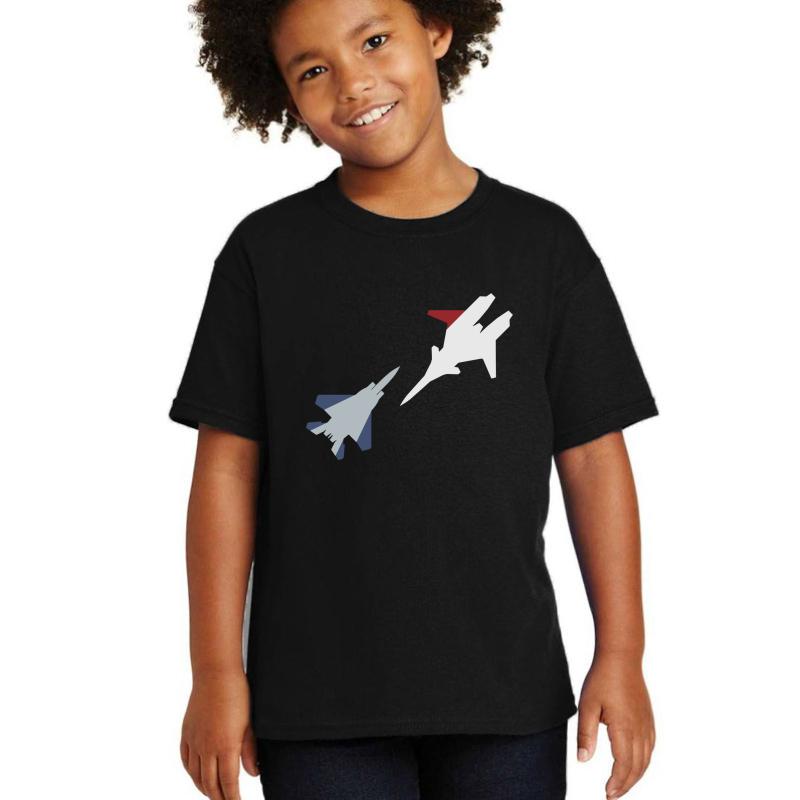 Ace Combat Cipher Vs Pixy Youth T-Shirt Boy Black