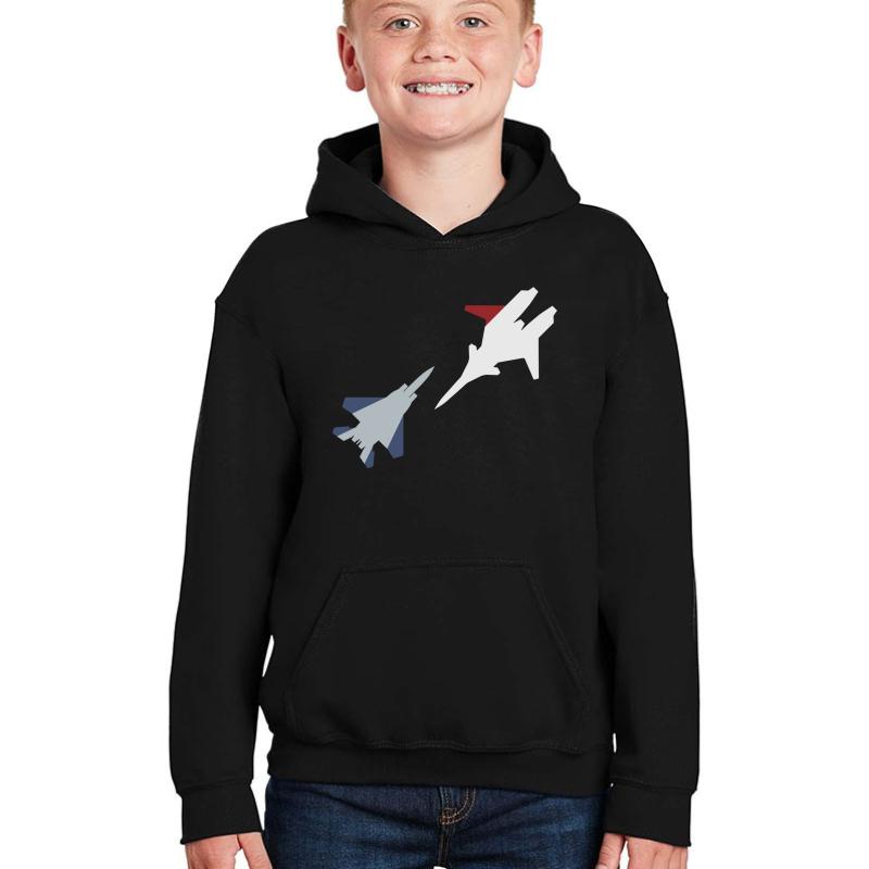 Ace Combat Cipher Vs Pixy Youth Hooded Sweatshirt Boy Black