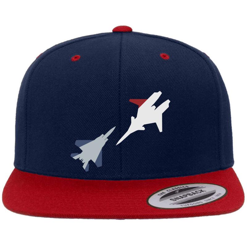 Ace Combat Cipher Vs Pixy Premium Flat Bill Snapback Cap  Navy