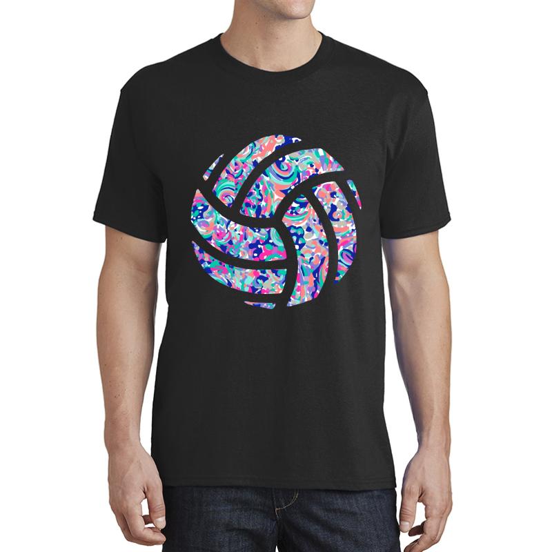 Volleyball Lilly Unisex T-Shirt Men Black