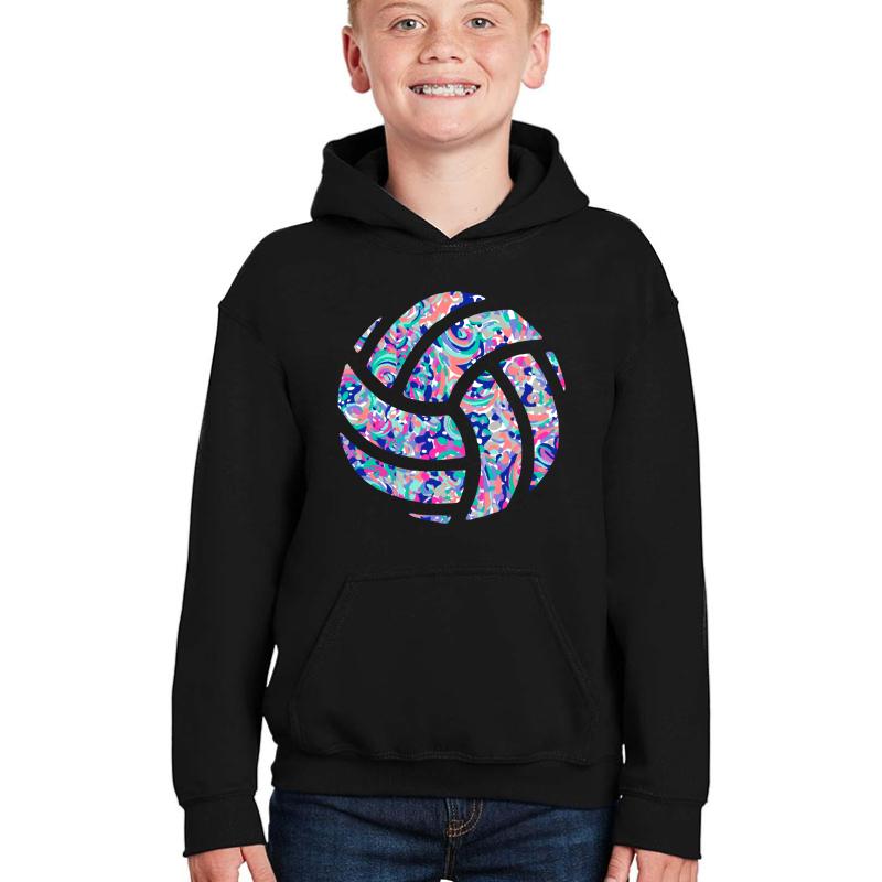 Volleyball Lilly Youth Hooded Sweatshirt Boy Black