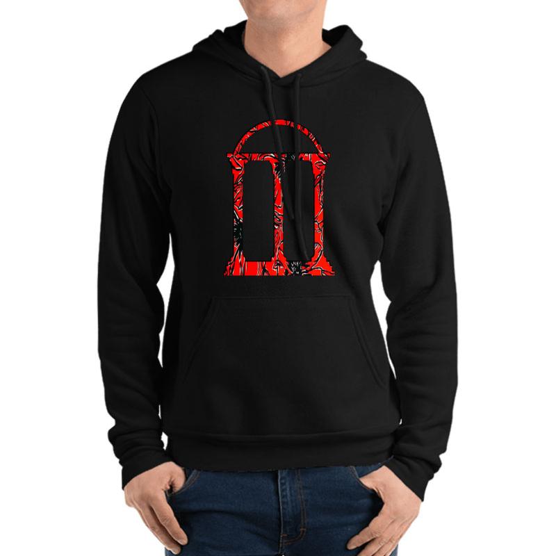 Uga Arch Unisex Hooded Sweatshirt Men Black