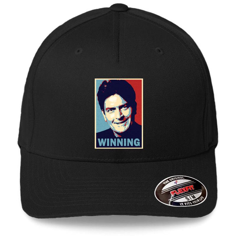 Winning By Charlie Sheen Flexfit Baseball Cap  Black