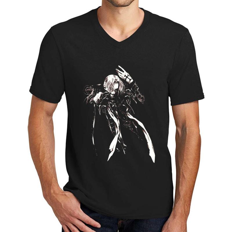 Abel Nightroad Unisex V-Neck T-Shirt Men Black