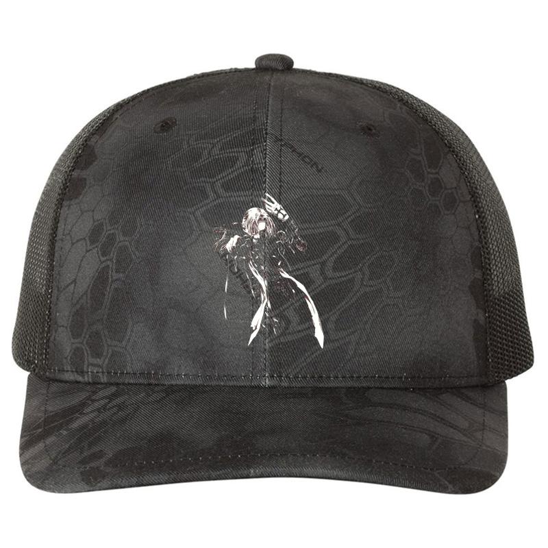 Abel Nightroad Richardson Premium Trucker Snapback Cap  Kryptek Typhon Black