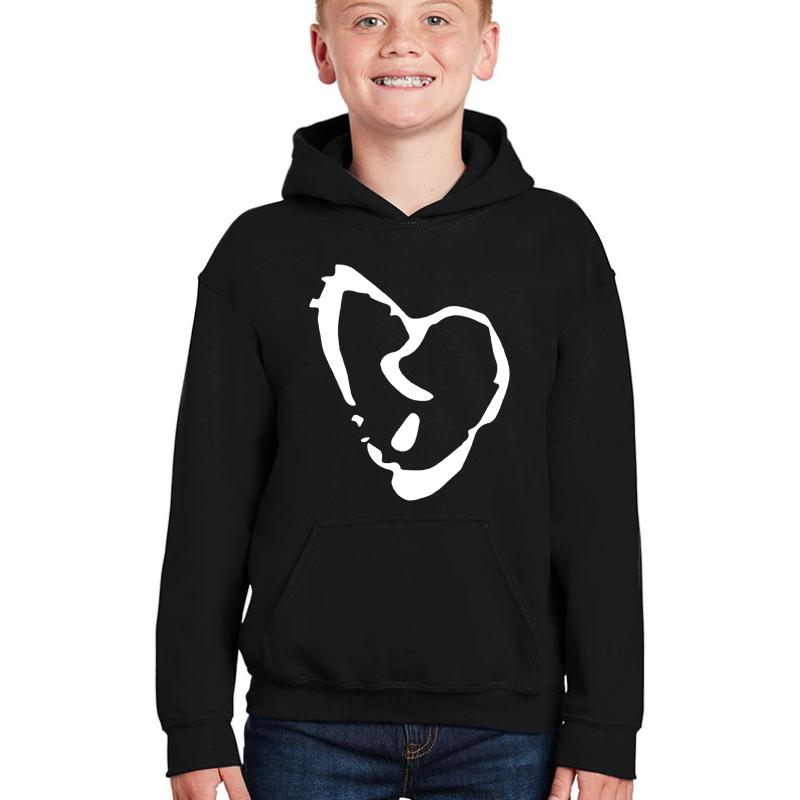 Xxxtentacion Broken Heart Symbol Youth Hooded Sweatshirt Boy Black