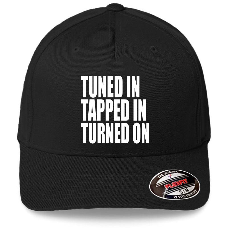 Abraham Hicks Tuned In Tapped In Turned On Flexfit Baseball Cap  Black