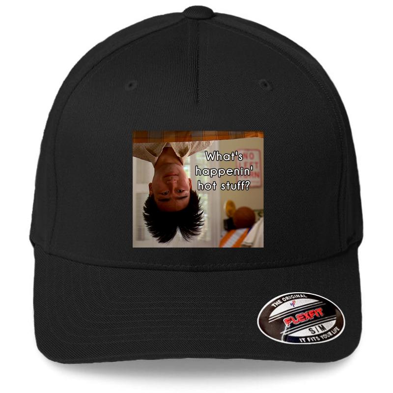 What's Happenin' Hot Stuff? - Long Duk Dong - Sixteen Candles Flexfit Baseball Cap  Black