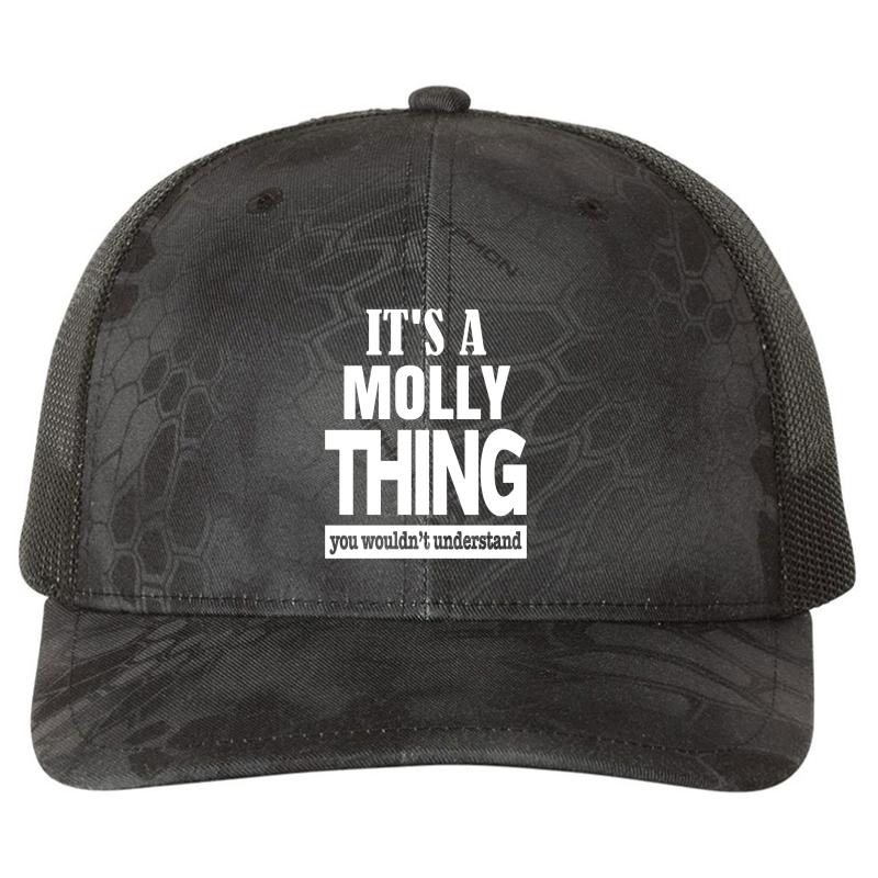 A Molly Thing You Wouldn't Understand Richardson Premium Trucker Snapback Cap  Kryptek Typhon Black