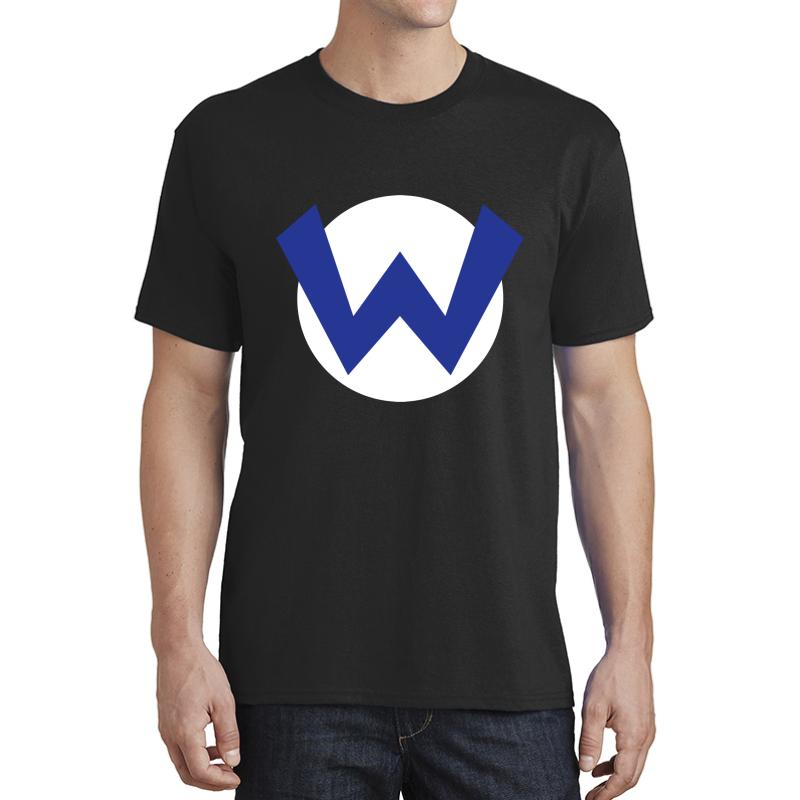 Wario Emblem Unisex T-Shirt Men Black