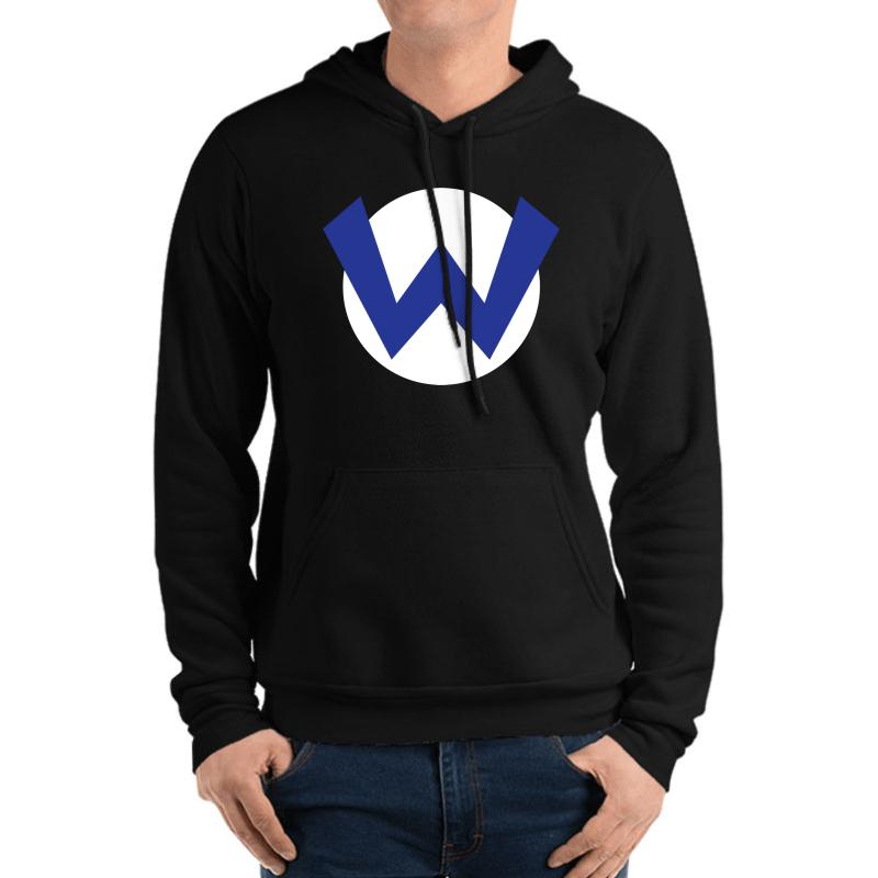 Wario Emblem Unisex Hooded Sweatshirt Men Black