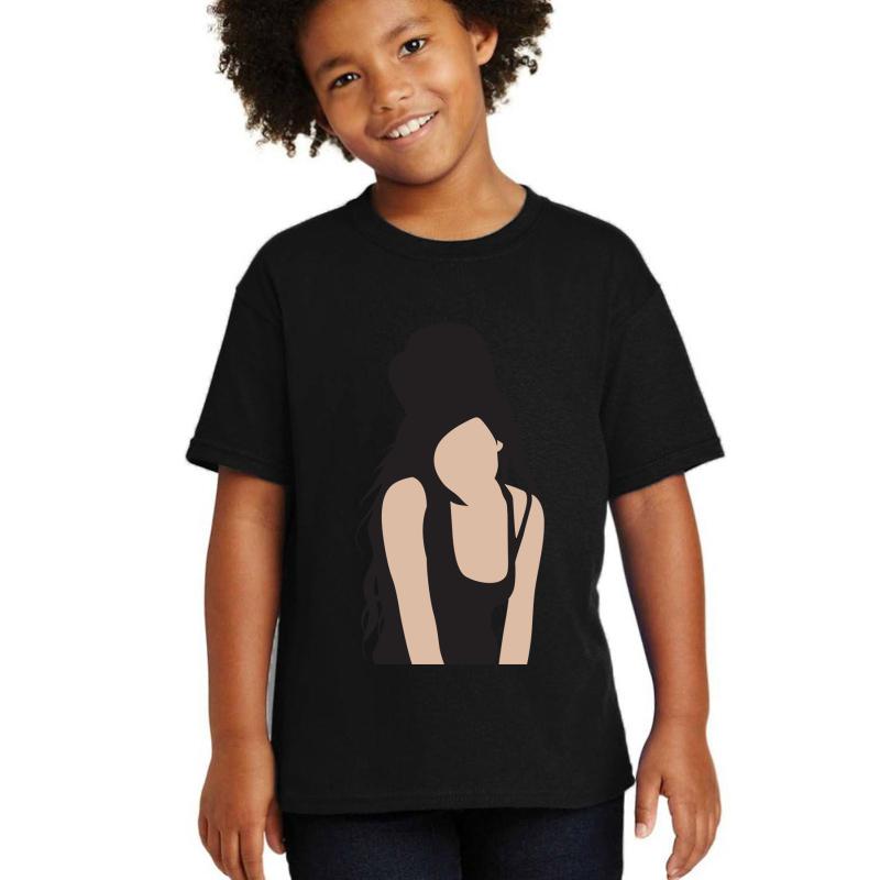 Amy Winehouse Youth T-Shirt Boy Black