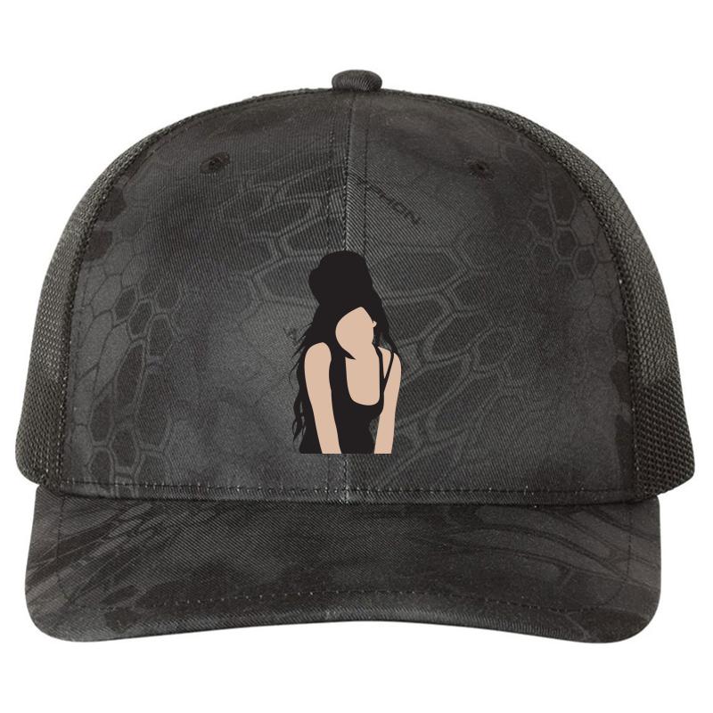 Amy Winehouse Richardson Premium Trucker Snapback Cap  Kryptek Typhon Black