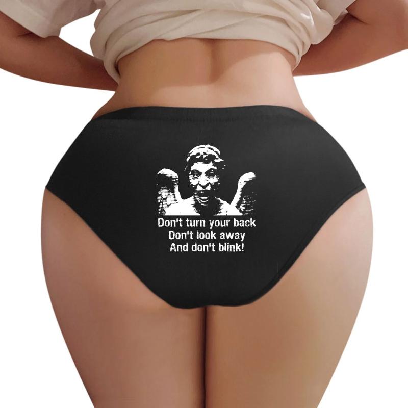 Weeping Angel Don't Blink... Women Underwear Panties Women Black