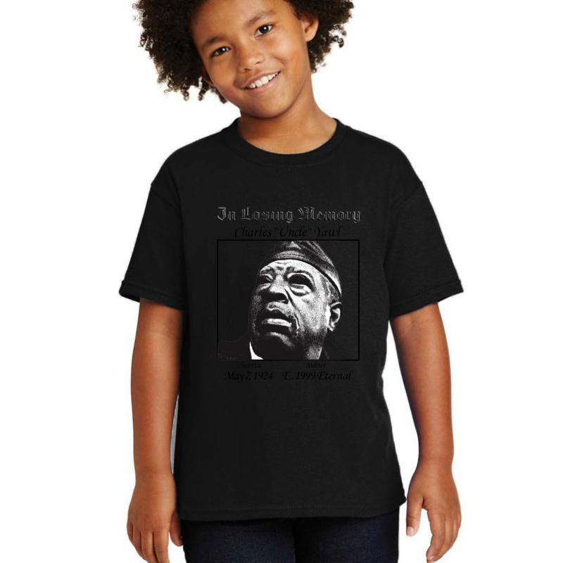 We Miss Our Uncle Charles Yawl Youth T-Shirt Boy Black