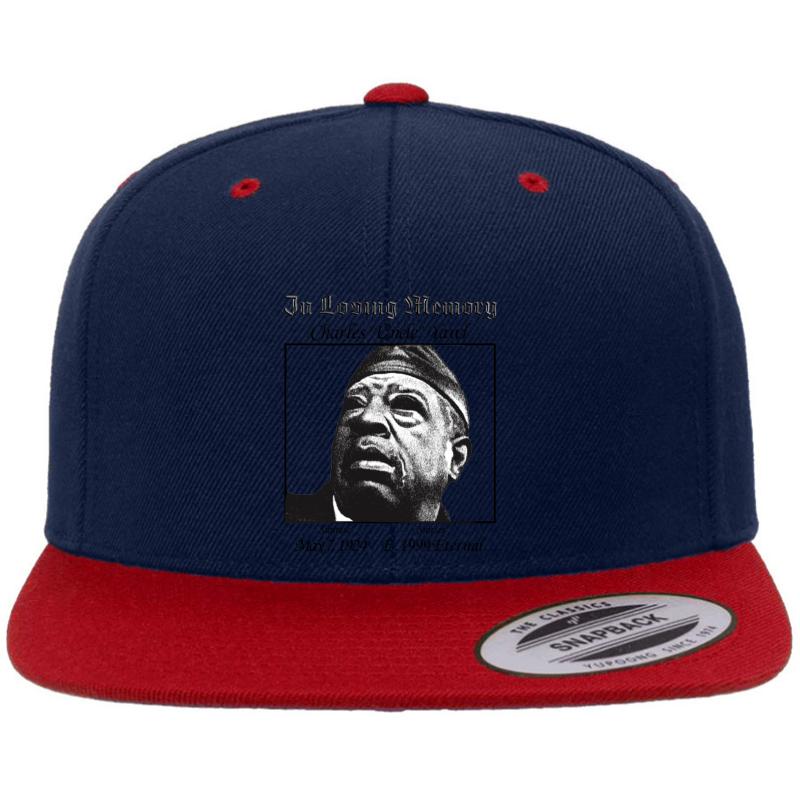 We Miss Our Uncle Charles Yawl Premium Flat Bill Snapback Cap  Navy