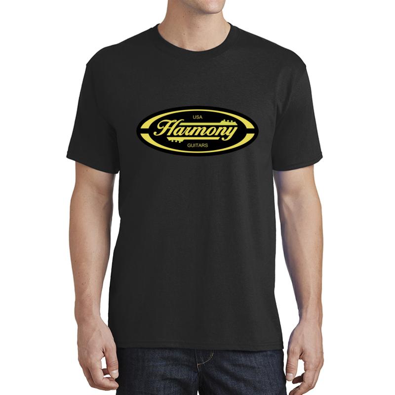 Vintage Harmony Guitars Unisex T-Shirt Men Black