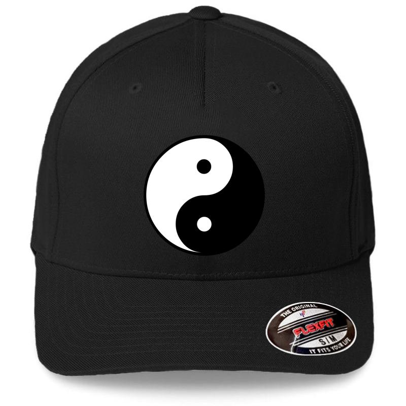 Yin Yang Flexfit Baseball Cap  Black