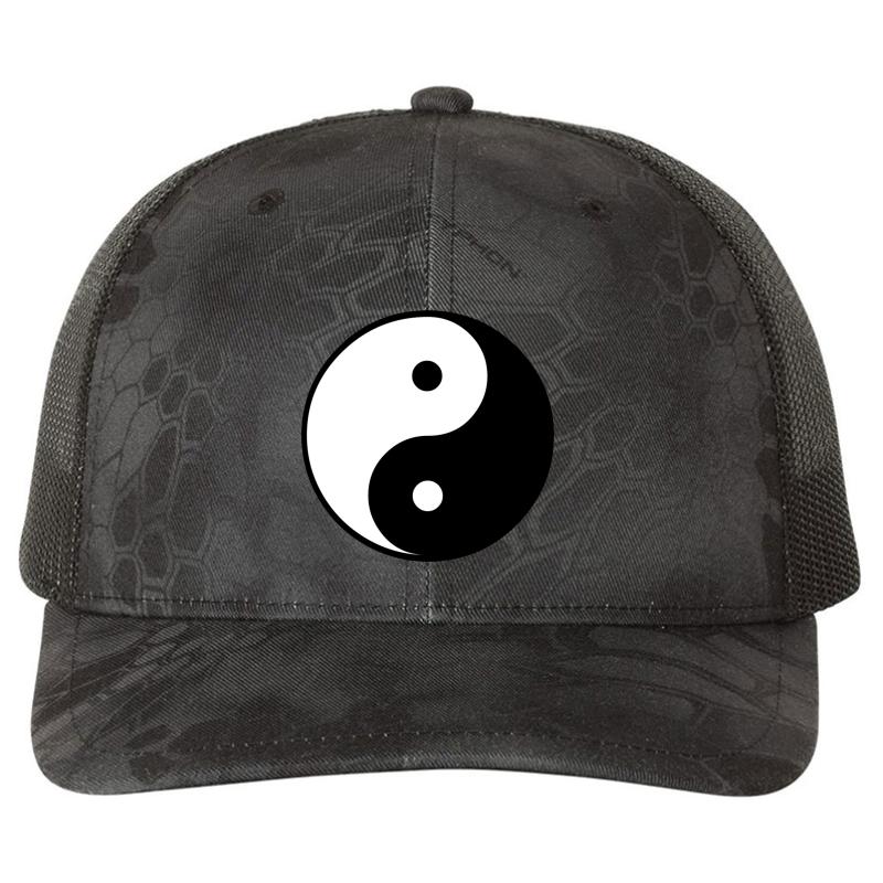 Yin Yang Richardson Premium Trucker Snapback Cap  Kryptek Typhon Black