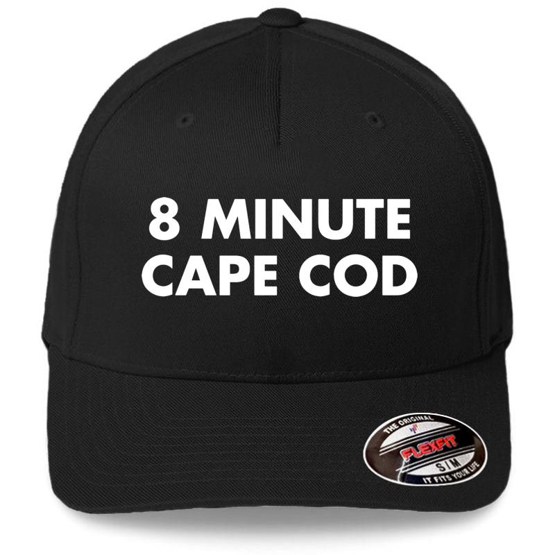 8 Minute Cape Cod Flexfit Baseball Cap  Black