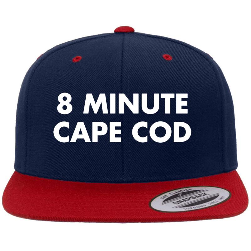 8 Minute Cape Cod Premium Flat Bill Snapback Cap  Navy