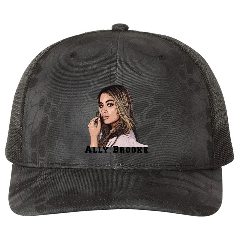 Ally Brooke Richardson Premium Trucker Snapback Cap  Kryptek Typhon Black