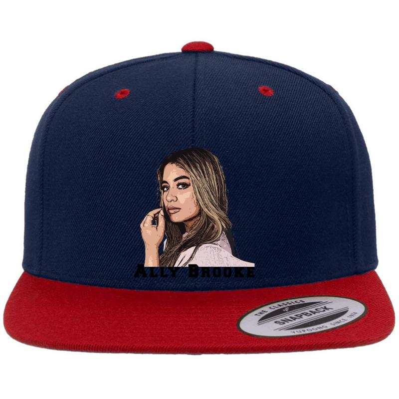 Ally Brooke Premium Flat Bill Snapback Cap  Navy