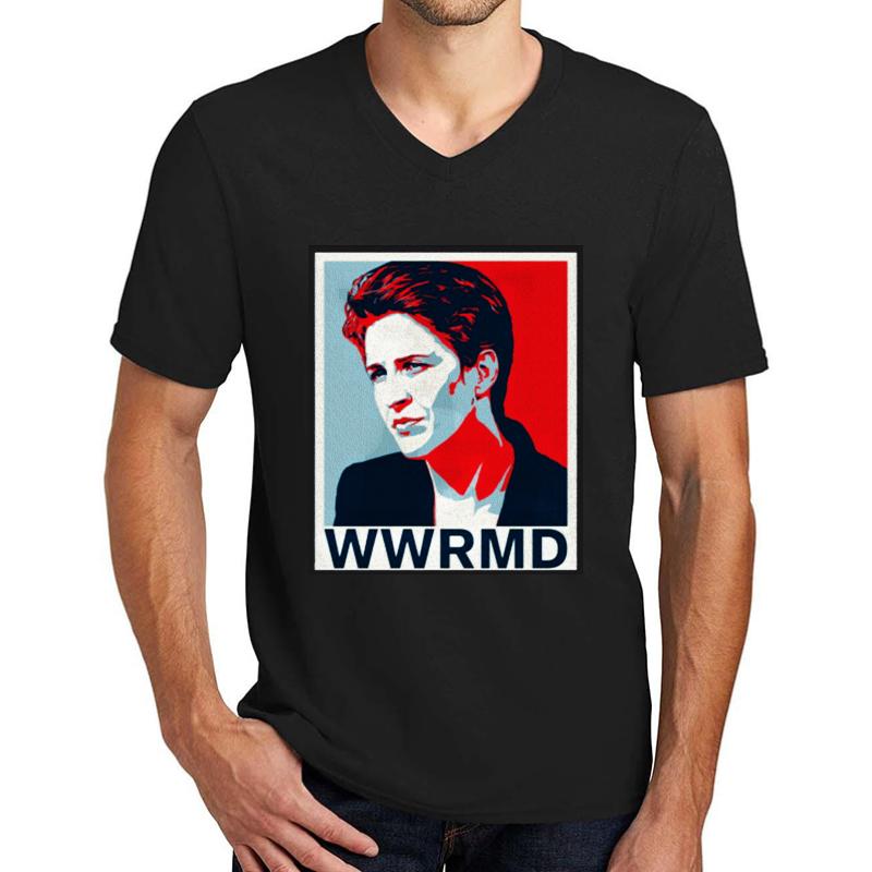 Wwrmd? What Would Rachel Maddow Do  Unisex V-Neck T-Shirt Men Black