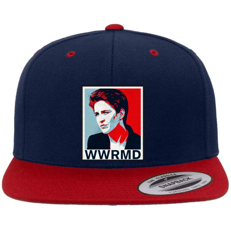 Wwrmd? What Would Rachel Maddow Do  Premium Flat Bill Snapback Cap  Navy