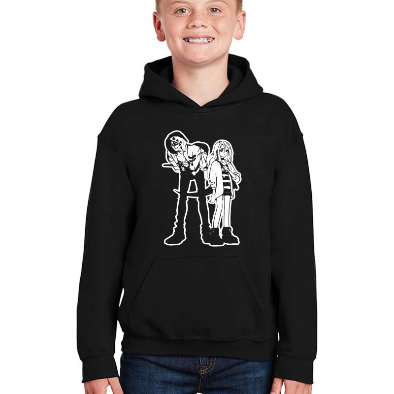 Angels Of Death - Satsuriku No Tenshi Youth Hooded Sweatshirt Boy Black