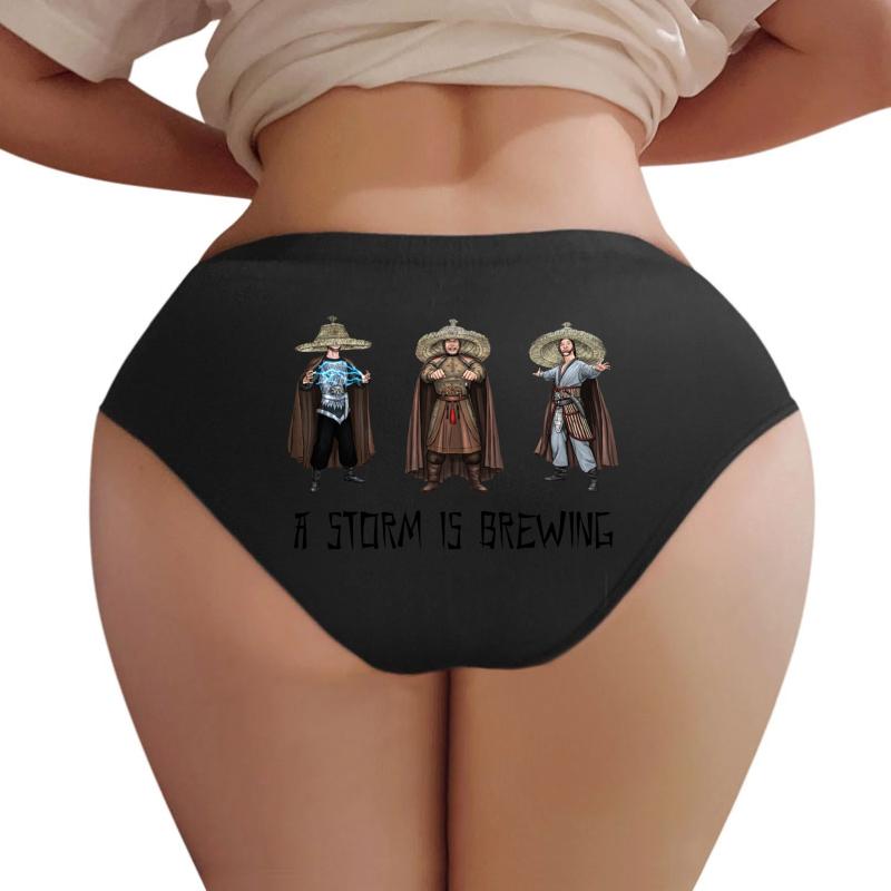 3 Storms - A Storm Is Brewing - Big Trouble In Little China 1986 Women Underwear Panties Women Black